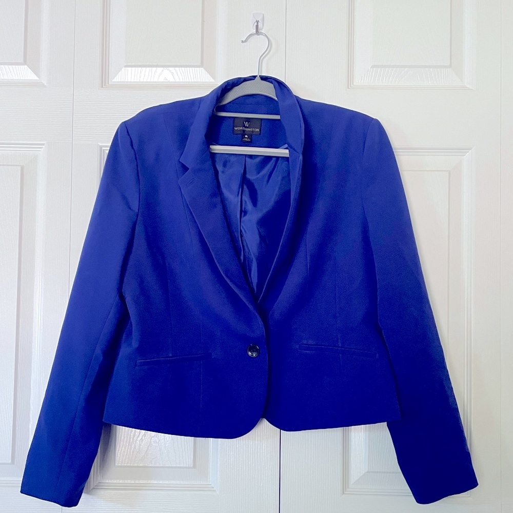 WORTHINGTON COBALT BLUE BLAZER XL